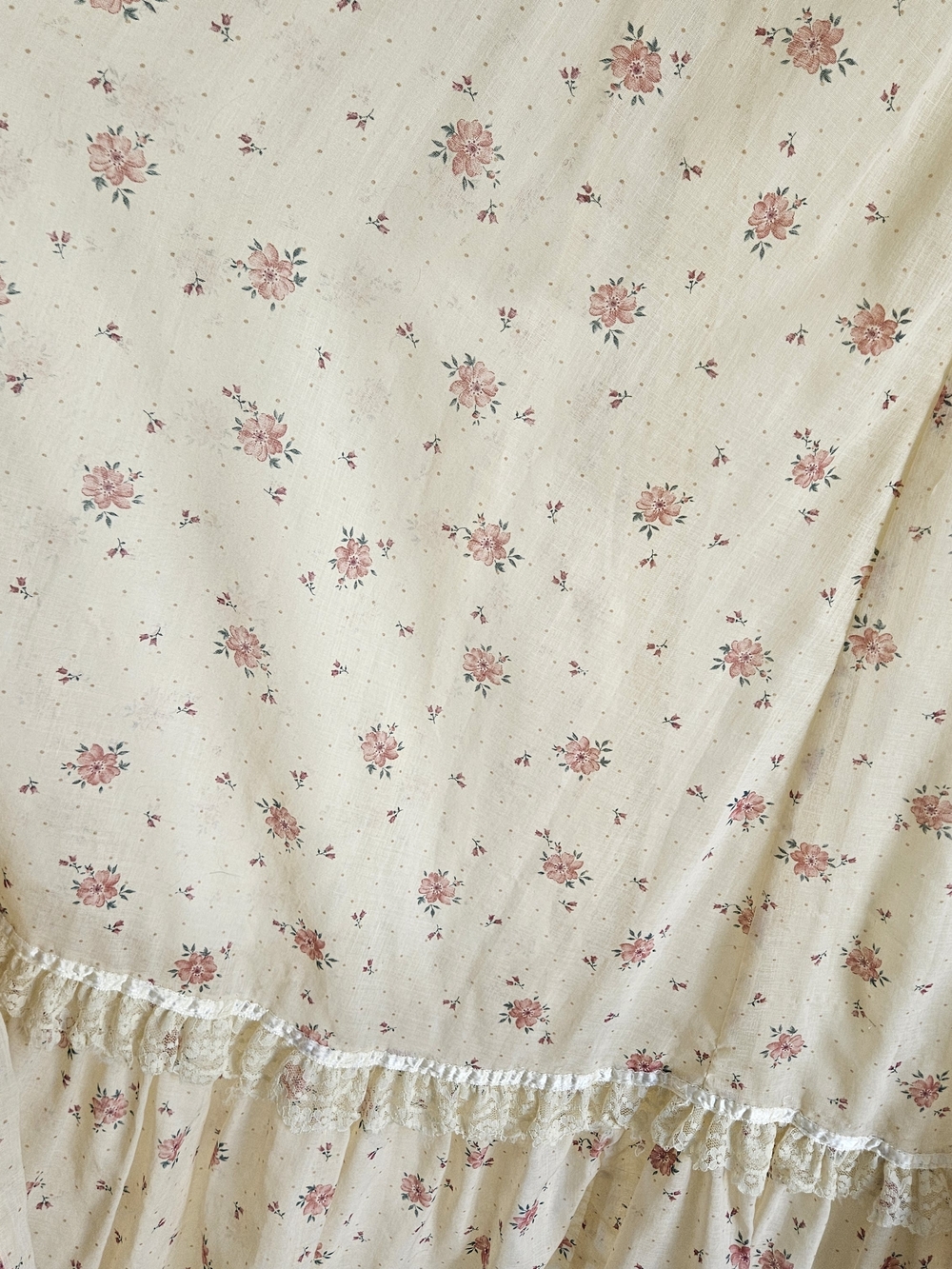 Vtg 70s Shamash & Yofi Prairie Maxi Dress - Gunne Sax Style Size 11 Cottagecore - Picture 4 of 14